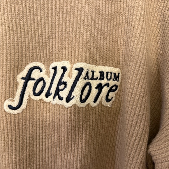 Taylor Swift Folklore Chenille Sweater with Patches - Picture 4 of 5